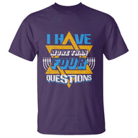 Funny Passover T Shirt Funny I Have More Than Four Questions  Passover Kids