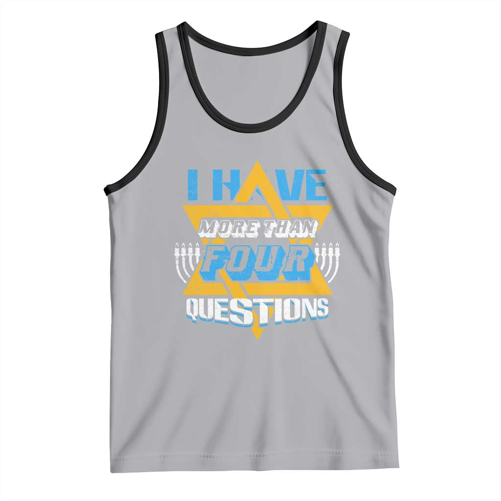 Funny Passover Tank Top Funny I Have More Than Four Questions  Passover Kids