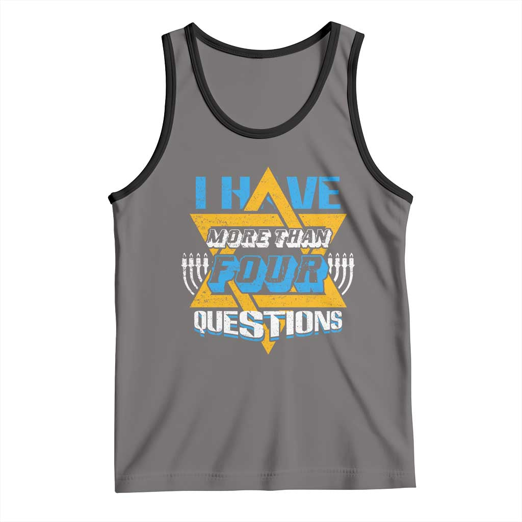 Funny Passover Tank Top Funny I Have More Than Four Questions  Passover Kids