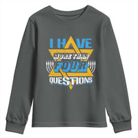 Funny Passover Youth Sweatshirt Funny I Have More Than Four Questions  Passover Kids