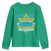 Funny Passover Youth Sweatshirt Funny I Have More Than Four Questions  Passover Kids