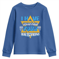 Funny Passover Youth Sweatshirt Funny I Have More Than Four Questions  Passover Kids