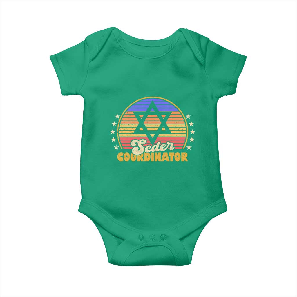 Funny Passover Baby Onesie Seder Coordinator Jewish Passover Leader
