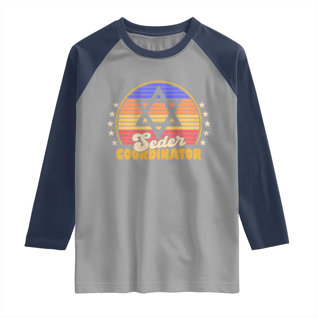 Funny Passover Raglan Shirt Seder Coordinator Jewish Passover Leader