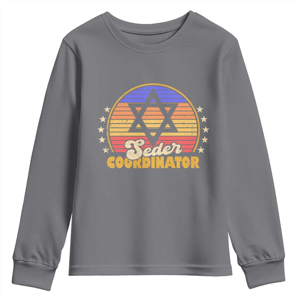Funny Passover Youth Sweatshirt Seder Coordinator Jewish Passover Leader