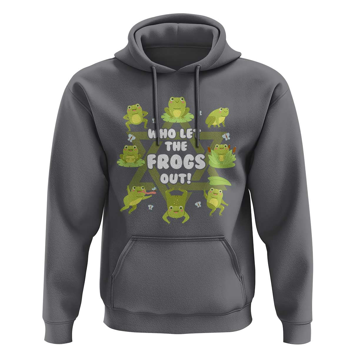 Funny Passover Hoodie Who Let the Frogs Out  Jewish Seder Fami