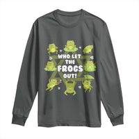 Funny Passover Long Sleeve Shirt Who Let the Frogs Out  Jewish Seder Fami