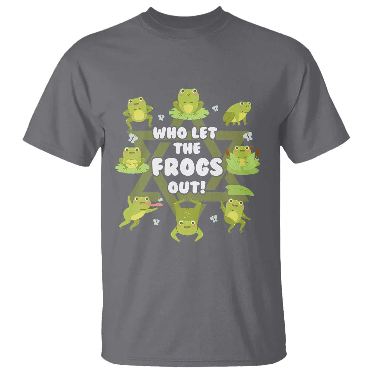 Funny Passover T Shirt Who Let the Frogs Out  Jewish Seder Fami