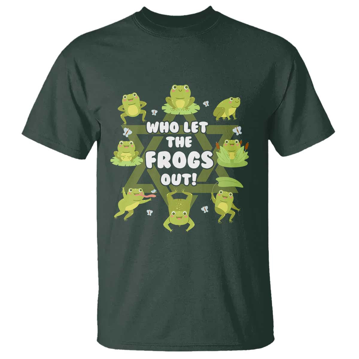 Funny Passover T Shirt Who Let the Frogs Out  Jewish Seder Fami
