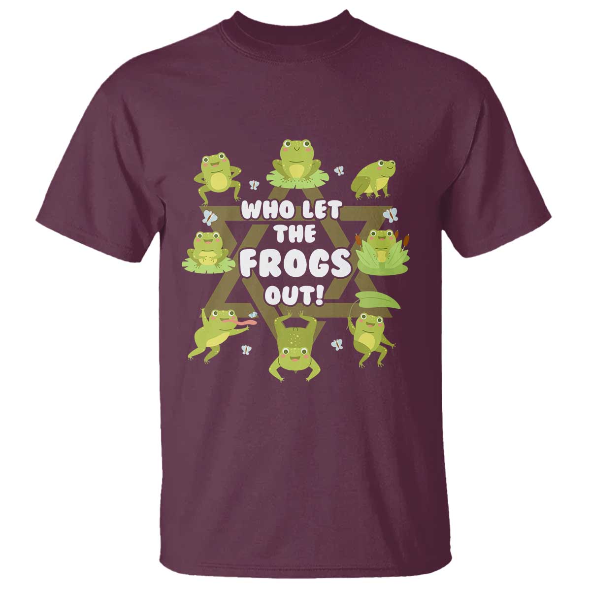 Funny Passover T Shirt Who Let the Frogs Out  Jewish Seder Fami
