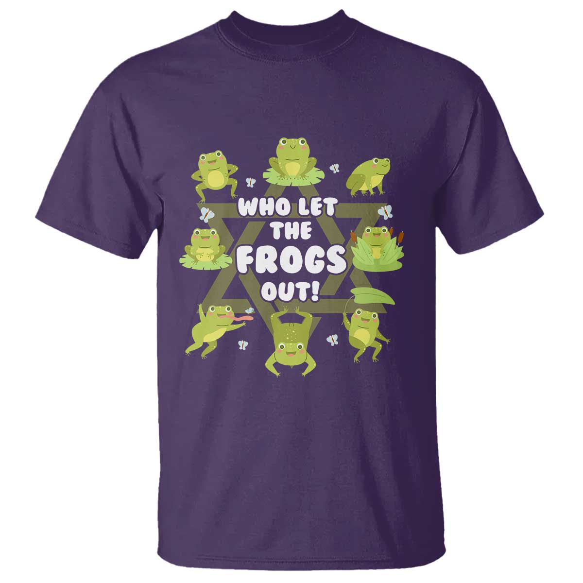 Funny Passover T Shirt Who Let the Frogs Out  Jewish Seder Fami