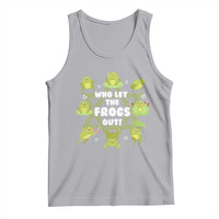 Funny Passover Tank Top Who Let the Frogs Out  Jewish Seder Fami