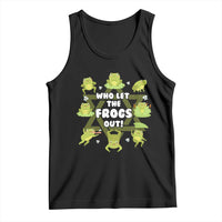 Funny Passover Tank Top Who Let the Frogs Out  Jewish Seder Fami