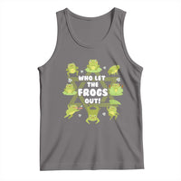 Funny Passover Tank Top Who Let the Frogs Out  Jewish Seder Fami