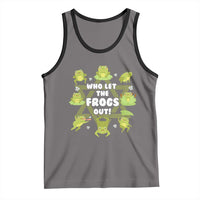 Funny Passover Tank Top Who Let the Frogs Out  Jewish Seder Fami