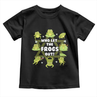 Funny Passover Toddler T Shirt Who Let the Frogs Out  Jewish Seder Fami