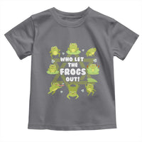 Funny Passover Toddler T Shirt Who Let the Frogs Out  Jewish Seder Fami