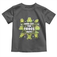 Funny Passover Toddler T Shirt Who Let the Frogs Out  Jewish Seder Fami