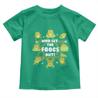 Funny Passover Toddler T Shirt Who Let the Frogs Out  Jewish Seder Fami