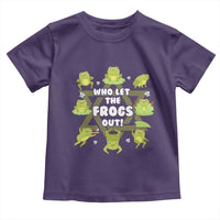 Funny Passover Toddler T Shirt Who Let the Frogs Out  Jewish Seder Fami