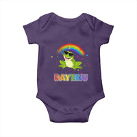 Funny Dayenu Frog Rainbow Baby Onesie Passover Celebration with Pride Vibes