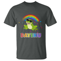 Funny Dayenu Frog Rainbow T Shirt Passover Celebration with Pride Vibes