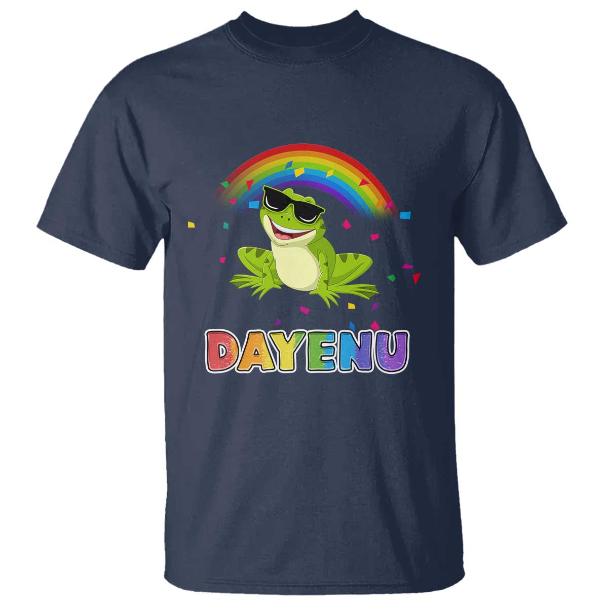 Funny Dayenu Frog Rainbow T Shirt Passover Celebration with Pride Vibes