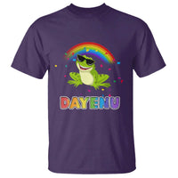 Funny Dayenu Frog Rainbow T Shirt Passover Celebration with Pride Vibes