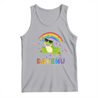 Funny Dayenu Frog Rainbow Tank Top Passover Celebration with Pride Vibes