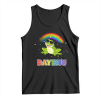 Funny Dayenu Frog Rainbow Tank Top Passover Celebration with Pride Vibes