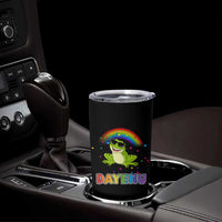 Funny Dayenu Frog Rainbow Tumbler Cup Passover Celebration with Pride Vibes
