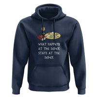 Funny Passover Seder Hoodie What Happens At The Seder Stays At The Seder Jewish Holiday