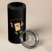 Happy Passover Matzah Drinking 4 in 1 Can Cooler Tumbler Wine and Matzo Matzatarian Funny Pesach Jewish