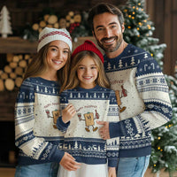 Happy Passover Matzah Drinking Ugly Christmas Sweater Wine and Matzo Matzatarian Funny Pesach Jewish - Wonder Print Shop