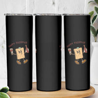 Happy Passover Matzah Drinking Skinny Tumbler Wine and Matzo Matzatarian Funny Pesach Jewish