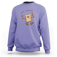 Happy Passover Matzah Drinking Sweatshirt Wine and Matzo Matzatarian Funny Pesach Jewish