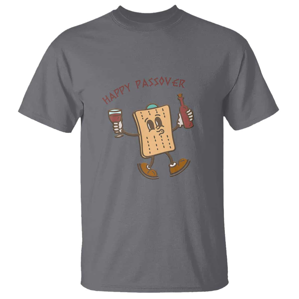 Happy Passover Matzah Drinking T Shirt Wine and Matzo Matzatarian Funny Pesach Jewish