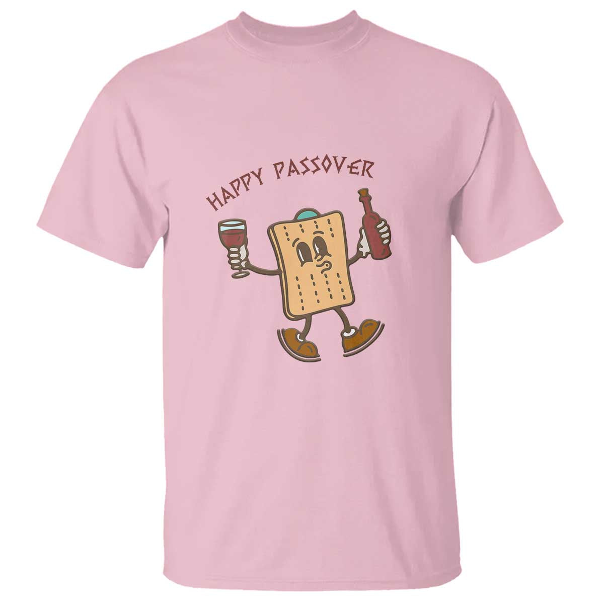 Happy Passover Matzah Drinking T Shirt Wine and Matzo Matzatarian Funny Pesach Jewish