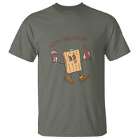 Happy Passover Matzah Drinking T Shirt Wine and Matzo Matzatarian Funny Pesach Jewish