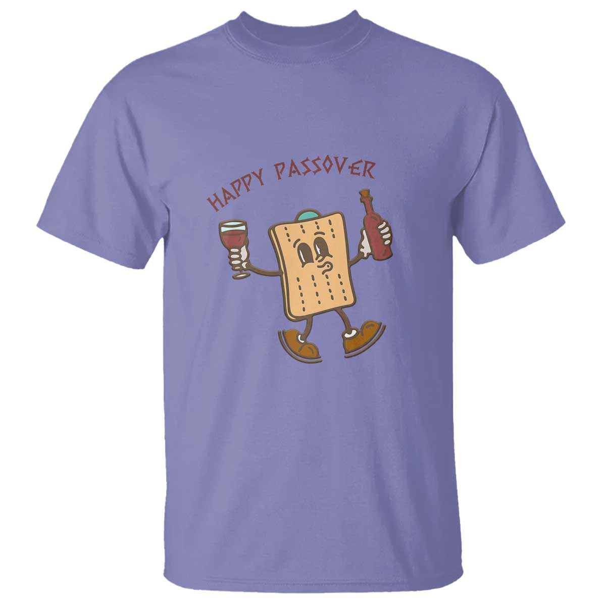 Happy Passover Matzah Drinking T Shirt Wine and Matzo Matzatarian Funny Pesach Jewish