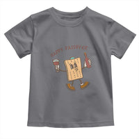 Happy Passover Matzah Drinking Toddler T Shirt Wine and Matzo Matzatarian Funny Pesach Jewish