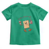 Happy Passover Matzah Drinking Toddler T Shirt Wine and Matzo Matzatarian Funny Pesach Jewish