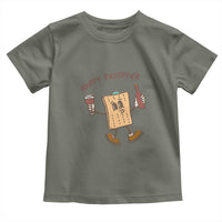 Happy Passover Matzah Drinking Toddler T Shirt Wine and Matzo Matzatarian Funny Pesach Jewish