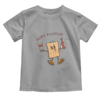 Happy Passover Matzah Drinking Toddler T Shirt Wine and Matzo Matzatarian Funny Pesach Jewish