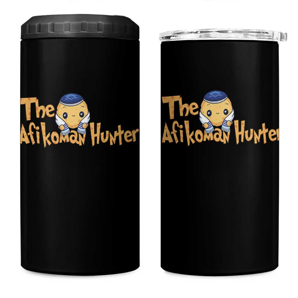Funny Passover 4 in 1 Can Cooler Tumbler Afikoman Hunter Jewish Family Seder Matzah
