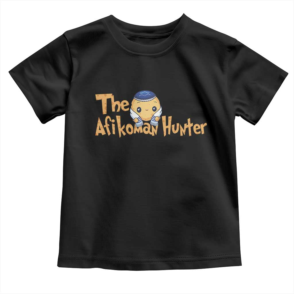 Funny Passover Toddler T Shirt Afikoman Hunter Jewish Family Seder Matzah