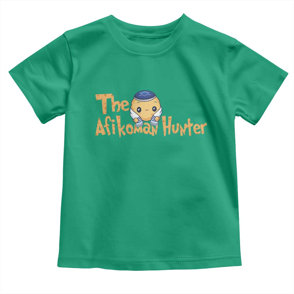 Funny Passover Toddler T Shirt Afikoman Hunter Jewish Family Seder Matzah