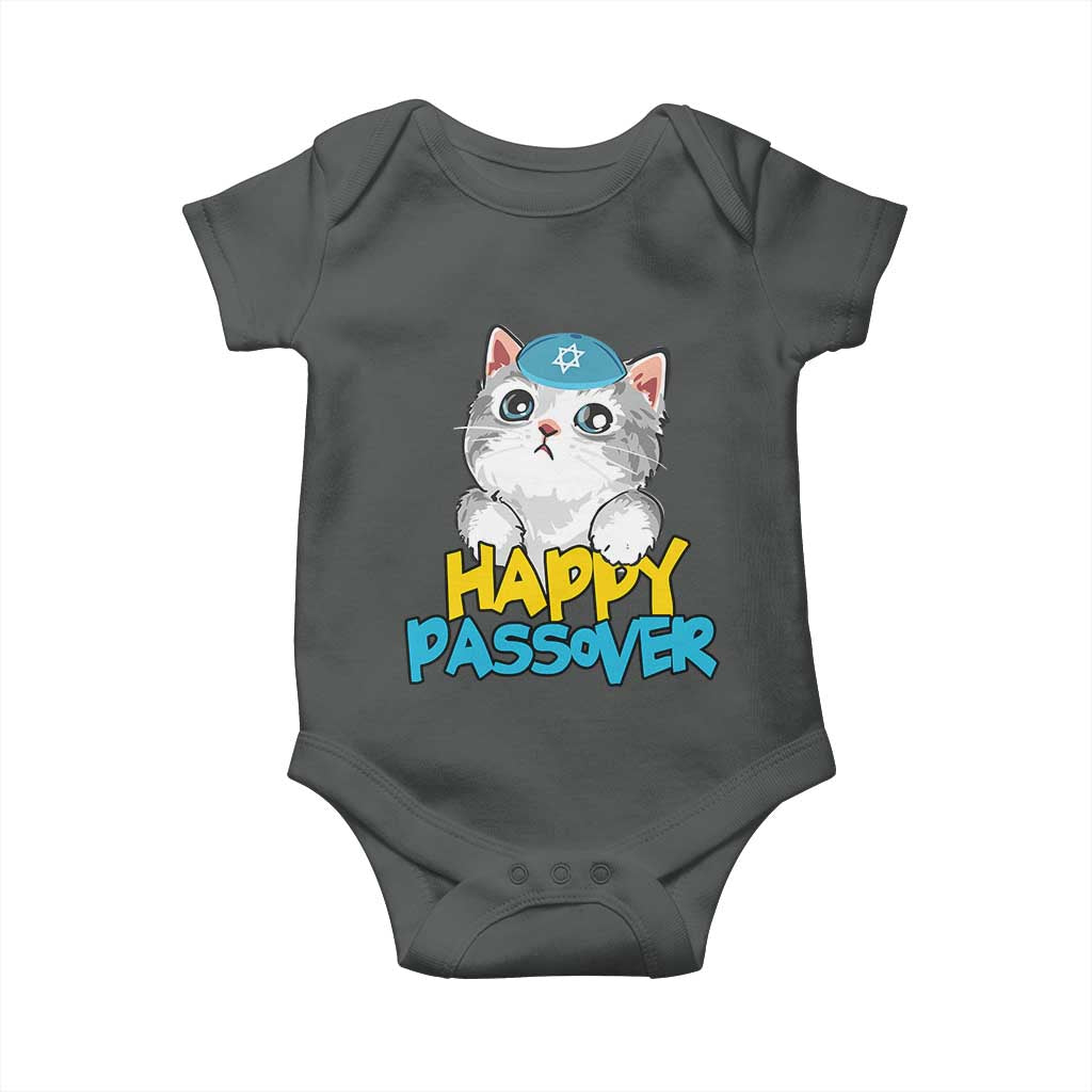 Happy Passover Cute Cat Baby Onesie Seder Jewish Pesach