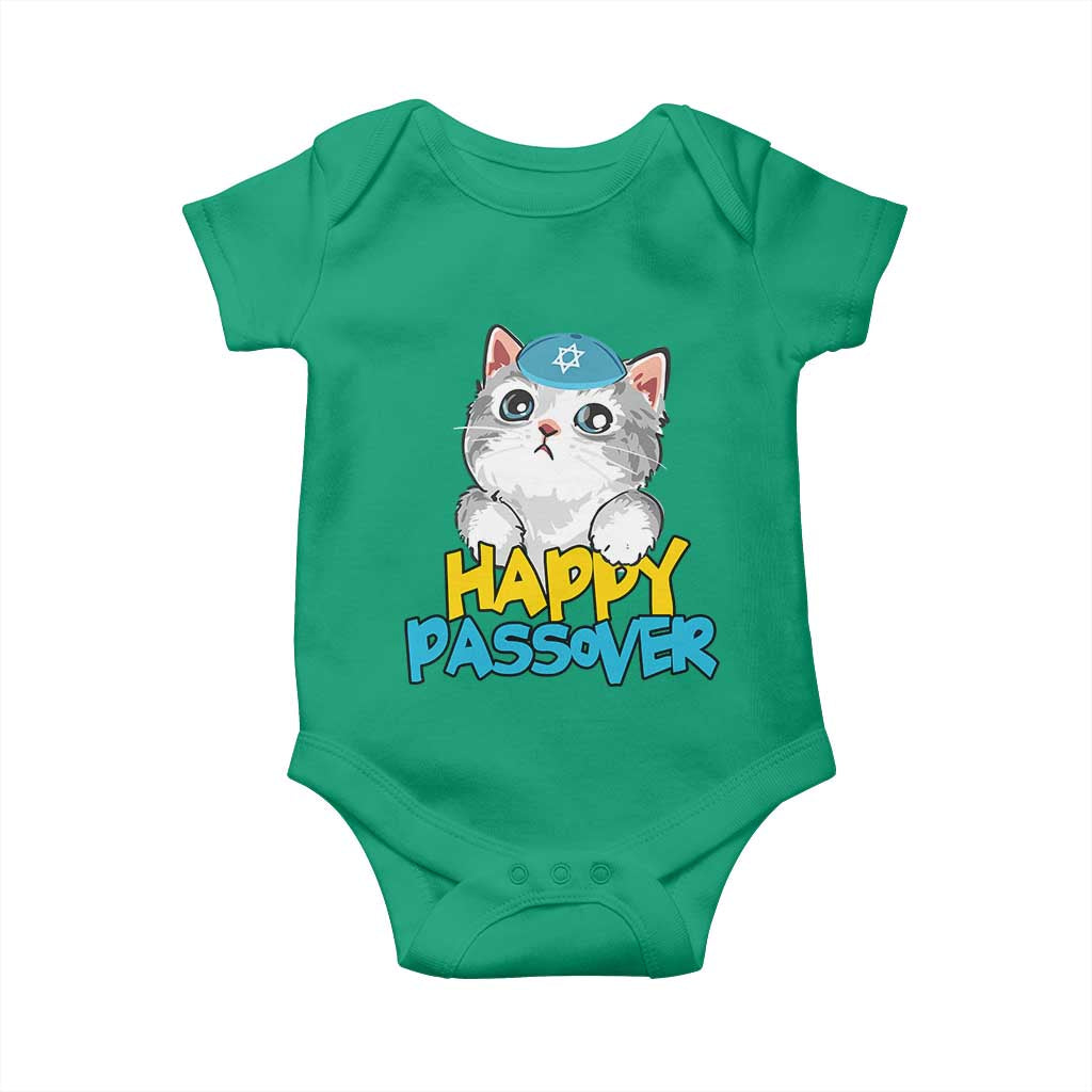 Happy Passover Cute Cat Baby Onesie Seder Jewish Pesach