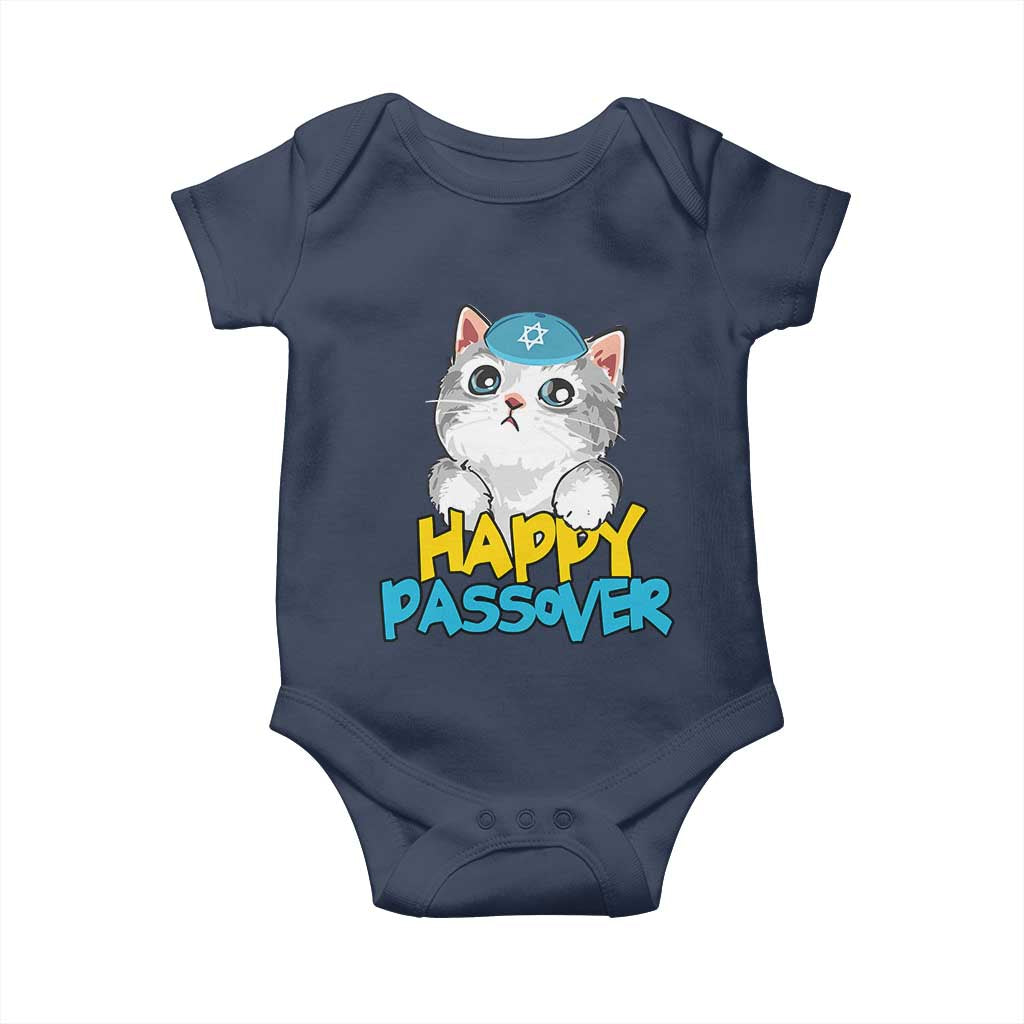 Happy Passover Cute Cat Baby Onesie Seder Jewish Pesach